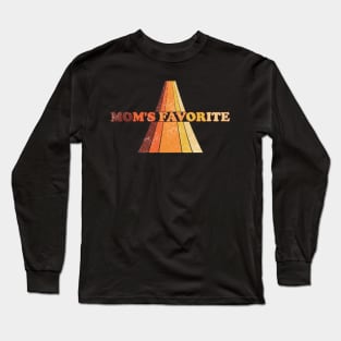 Mom's Favorite 1970s Women 70s style Retro Vintage Long Sleeve T-Shirt